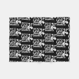 Cobertor De Velo Reptile Lover Apenas Uma Menina Que Ama Cobras