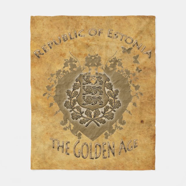 Cobertor De Velo República Da Estônia Fleece Blanket! (Frente)