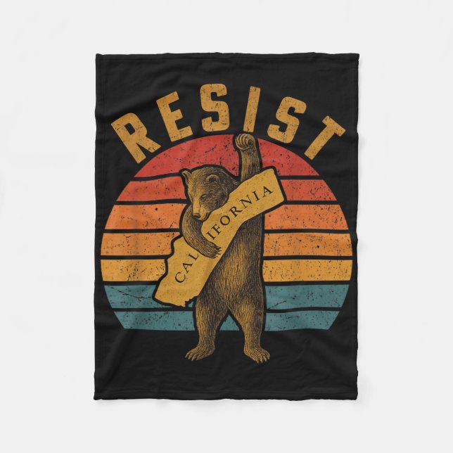 Cobertor De Velo Resist California Bear  (Frente)