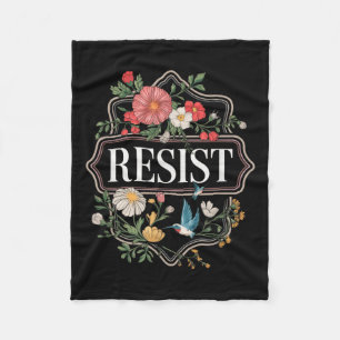 Cobertor De Velo Resistência ao Protesto Floral Trump Anti Trump