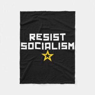 Cobertor De Velo Resistência ao Socialismo Anti-Socialismo Liberal