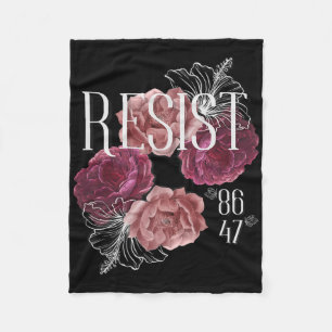 Cobertor De Velo Resistência Floral Não É Meu Presidente 86 47 Anti