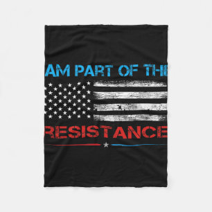 Cobertor De Velo Resistir Eu Faço Parte Da Resistência Anti-Trump P