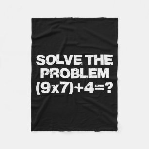 Cobertor De Velo Resolva O Problema Matemática 67 Meme 6 7 Fantasia