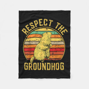 Cobertor De Velo Respeite O Groundhog Retro Vintage Dia Do Ground H