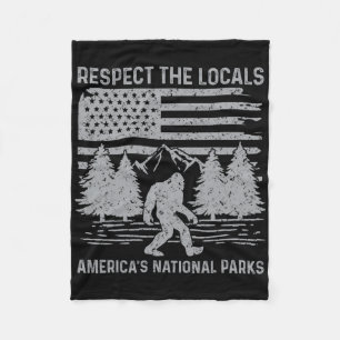 Cobertor De Velo Respeite os Locais Camisa do Pé Grande Parque Naci
