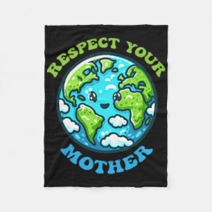 Cobertor De Velo Respeite Sua Mãe Pela Mudança Climática Do Dia Da 