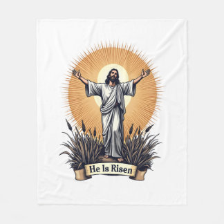 Cobertor De Velo Ressurreição de Jesus Camiseta Fé com Gravura Vint