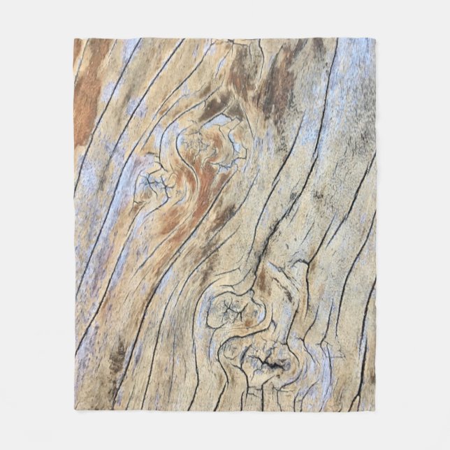 Cobertor De Velo Resumo do desenho gráfico de textura em madeira de (Frente)