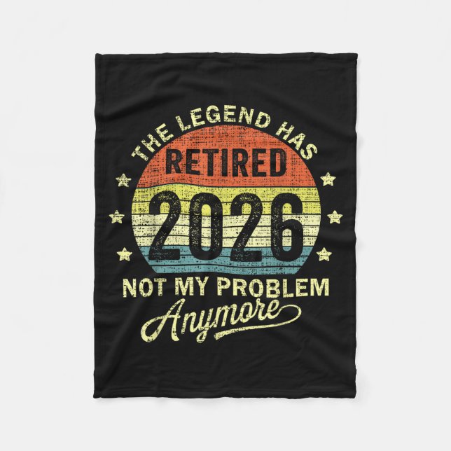 Cobertor De Velo Retired 2026 Retirement 2026  (Frente)