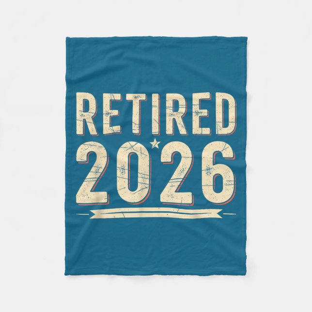 Cobertor De Velo Retirement 2026 Countdown Retired Ly Dom  (Frente)