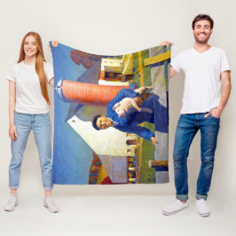 Cobertor De Velo Retrato de um Agricultor Vida na Fazenda NC Wyeth 