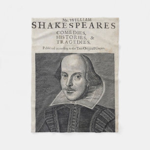 Cobertor De Velo Retrato de William Shakespeare