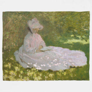 Cobertor De Velo Retrato impressionista de primavera, Claude Monet
