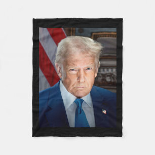 Cobertor De Velo Retrato Oficial da Casa Branca Donald J Trump 2025
