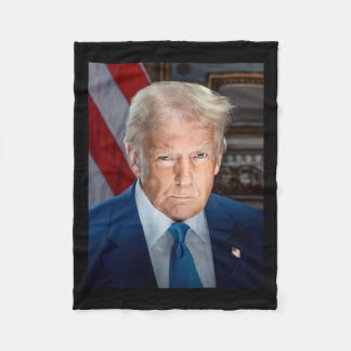 Cobertor De Velo Retrato Oficial da Casa Branca Donald J Trump 2025