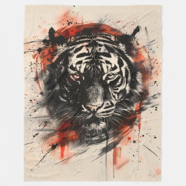 Cobertor De Velo Retrato Real Bengal Tiger