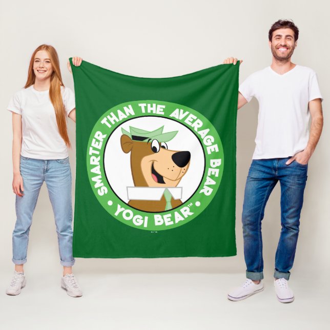 Cobertor De Velo Retrato sorridente do Urso Yogi (In Situ)