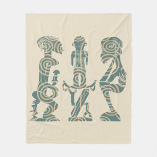 Cobertor De Velo retrato tribal abstrato africano