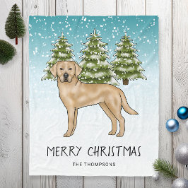 Cobertor De Velo Retriever Labrador Amarelo Texto Personalizado de 
