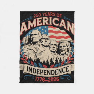 Cobertor De Velo Retro 250 Anos De Independência Vintage Americana 