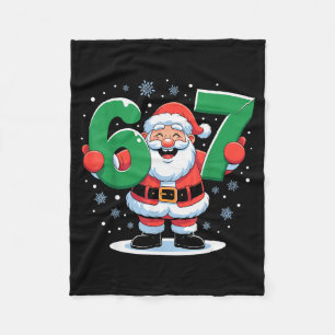 Cobertor De Velo Retro 67 Meme Natal Divertido Santa Seis Sete Holi