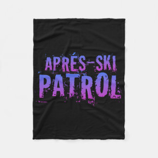 Cobertor De Velo Retro 80s Apres Ski Patrol Vintage