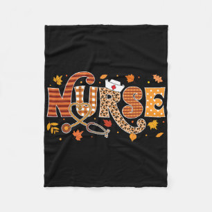 Cobertor De Velo Retro Autumn Pumpkin Cai Enfermeira Vida Ação de G