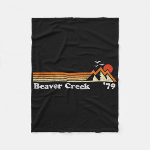 Cobertor De Velo Retro Beaver Creek Estância de Esqui Colorado Snow