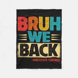 Cobertor De Velo Retro Bruh Nós Voltamos Professores Substitutos En