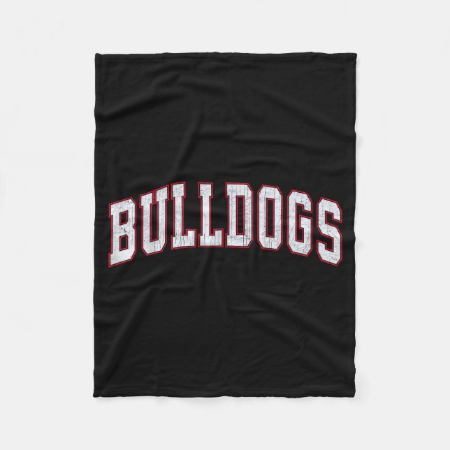 Cobertor De Velo Retro Bulldogs For Men Women Boys Girls Kids  (Frente)