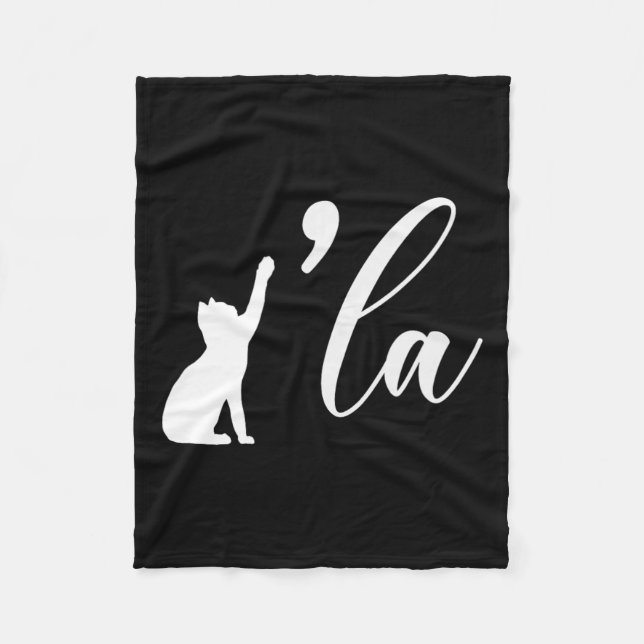 Cobertor De Velo Retro Cat Comma La Kamala Harris Para Presidente 2 (Frente)