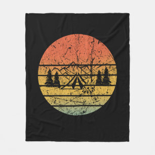 Cobertor De Velo Retro do acampamento de tenda de acampamento