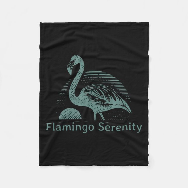 Cobertor De Velo Retro Flamingo Sunset Funny 70s 80s 90s Men Women  (Frente)