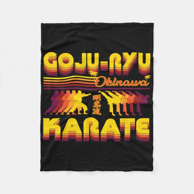 Cobertor De Velo Retro Goju-ryu Karate Design de Verão Para Kar (Frente)