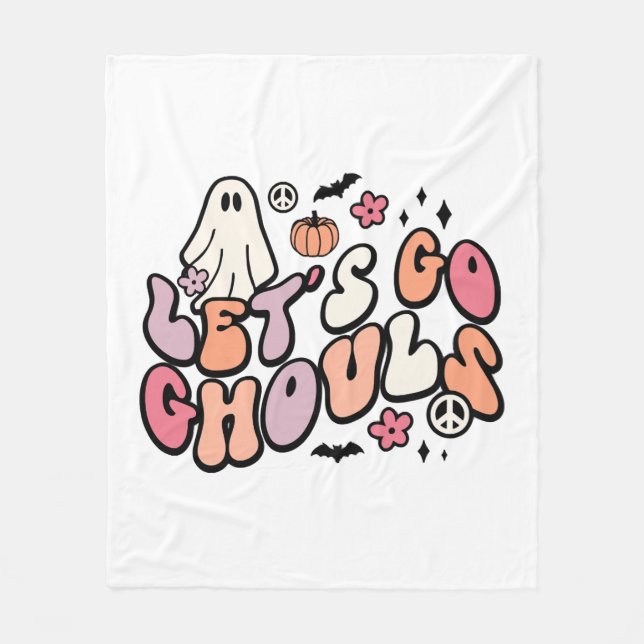 Cobertor De Velo Retro Halloween (Frente)