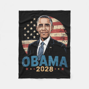 Cobertor De Velo Retro Obama Vintage Presidente 2028 Obama