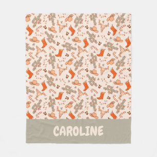 Cobertor De Velo Retro Personalizado Boho Oeste do Deserto do Natal