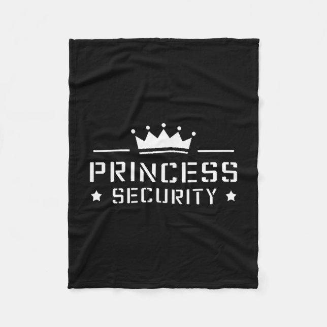 Cobertor De Velo Retro Princess Security Boys Brother Pai de Aniver (Frente)