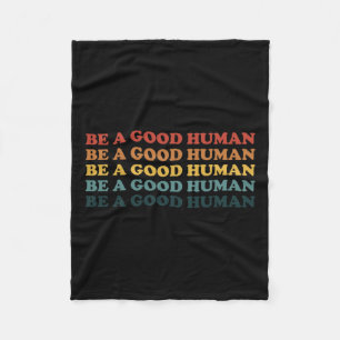 Cobertor De Velo Retro Seja Uma Boa gentileza Humana Dizendo Mes Po
