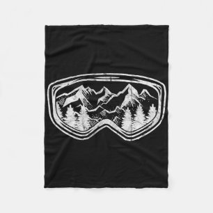 Cobertor De Velo Retro Ski Snowboard Goggles Gift Skit Snow Winte