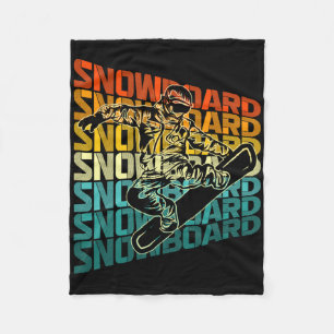 Cobertor De Velo Retro Snowboard Winter Sports Vintage Design Sn