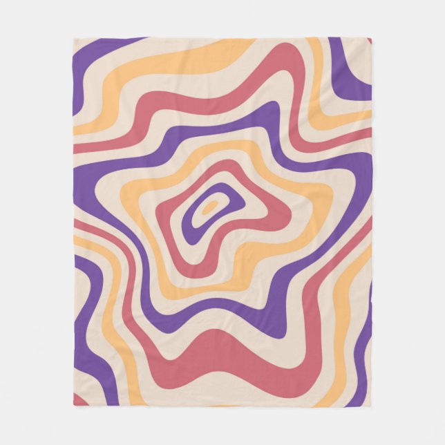 Cobertor De Velo Retro starburst sunburst background pattern. 1960s (Frente)