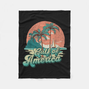 Cobertor De Velo Retro Sunset Beach Vibes - Golfo Dos Eua, América