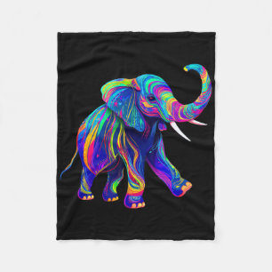 Cobertor De Velo Retro Synthwave anos 80 90 Elefante Tromba Acima C