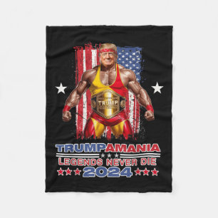 Cobertor De Velo Retro Trump Funny Luta Meme Trumpamania 2024