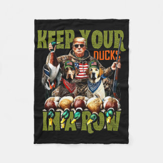 Cobertor De Velo Retro Trump Hunting Duck Camo Funny Keep Your Duck