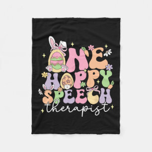 Cobertor De Velo Retro Um Terapêutico De Fala Hoppy Slp Bunny Happy