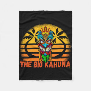 Cobertor De Velo Retro Vintage Sunset Big Kahuna Hawaiian Mask Tiki