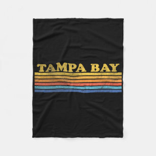 Cobertor De Velo Retro Vintage Tampa Bay angustiado pela Flórida Th